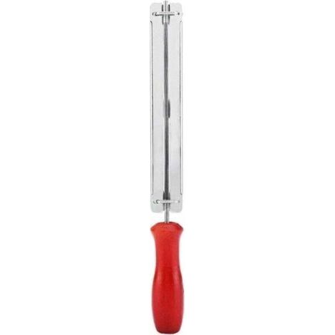 Limes pour tronçonneuse , affûtage de tronçonneuse, jeu de limes pour tronçonneuse avec manche en bois dur 4/4,8/5,5 mm (4 mm) (1/4)