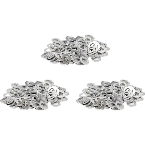Geeignet für 300-teilige Sätze von Ölablassschraubendichtungen, Kompressionsscheiben, Dichtringen und Dichtringen mit einem Bohrungsdurchmesser von 12 mm, kompatibel mit Scion 90430-12031.