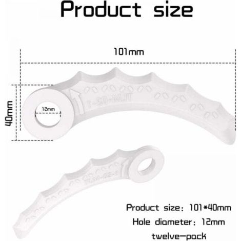 12 Lames Plastique Compatibles Coupe-Bordure Makita DUR189 UR100 DUR191 DUR181 DUR192 DUR368 DUR369 DUR190