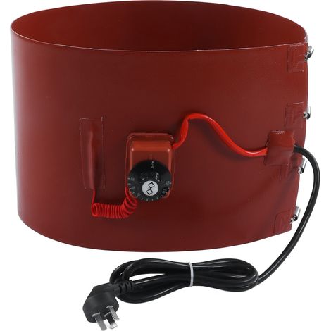 Ortviai Chauffe-Fût Électrique en Silicone 1200 W pour Fût de 50 L avec Thermostat Réglable 30-150 °C, Prise AU 220 V (1/3)