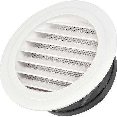 Grille d'aération blanche, 14,514,56,6 cm, monobloc avec grille intégrée, convient aux cuisines et salles de bains. (1/4)
