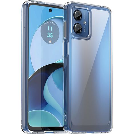 Funda para Motorola Moto G14, Fusion Hybrid, transparente