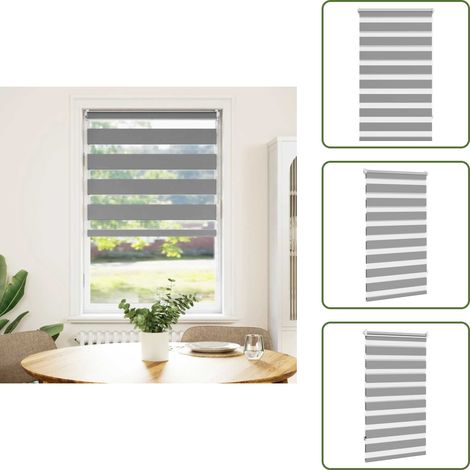 Doppelrollo Seitenzug Duo 70 x 120 cm - Doppelrollo - Fensterrollo - Lichtdurchlässigkeitsregulierung - Raffstore - Gardine (1/5)