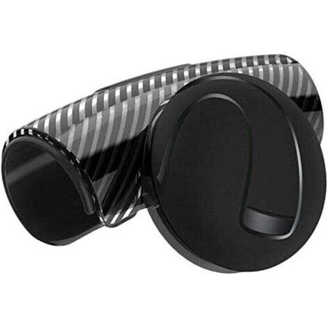 Bouton de volant pour camion de voiture, boule de rappel de volant universelle, ajustement sr et rotation sans effort, sans bruit, contrle flexible (Noir)-Chrom (1/5)