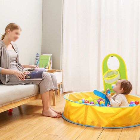 Tragbares, UV-beständiges Sommer-Spielzelt für Pool und Strand – ideal für Babys und Kleinkinder. (1/5)