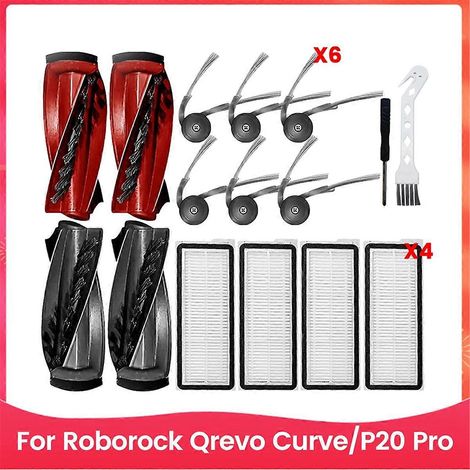 Pièces détachées pour aspirateur robot Roborock : brosse latérale principale et filtres HEPA (1/5)