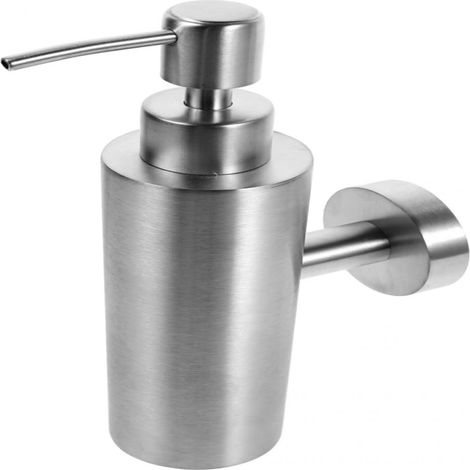 Distributeur de savon mural-Pour savon liquide et shampoing-Acier inoxydable 304 résistant à la corrosion - Design compact-Argent (1/5)