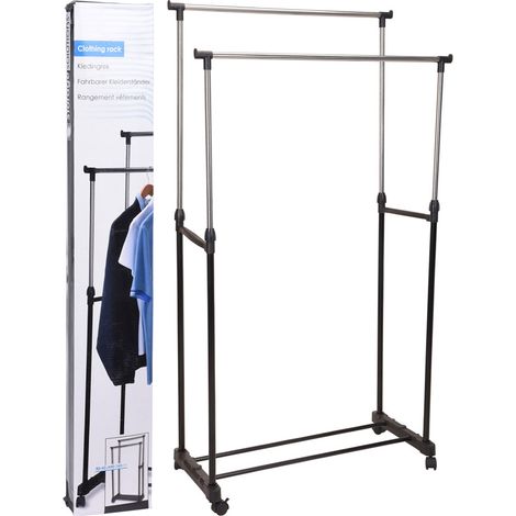 Appendiabito doppio 'dubbel' cm 80 x 42 x h 90 160 - nero