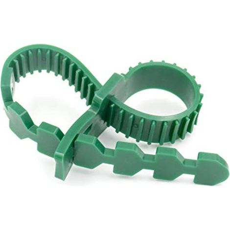 5 Pièces Attaches pour Tuteu Arbres 35CM, Attache Branches Vert, Caoutchouc Liens pour Attacher, Tuteur et Attache pour Arbre, pour Le Soutien Plantes (1/4)