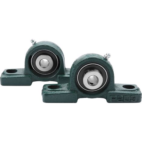 Roulement de Bloc D'oreiller, 2 Pièces UCP204 Roulement de Bloc D'oreiller Roulement D'oreiller Diamètre D'alésage 20 Mm Roulement de Bloc D'oreiller Roulement à Billes (1/5)