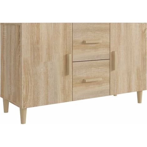 Buffet Commode Armoire Luxueux, pour Salon Chambre Entrée Cuisine, Chêne sonoma 100x36x60 cm Bois d'ingénierie OIB9729E (1/5)