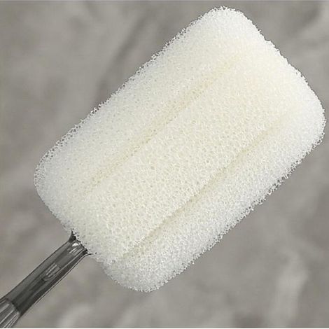 BelleRise - Brosse à bouteille – Manche long – Nettoyage profond – Pour verres, biberons, théière – Gris transparent (1/4)