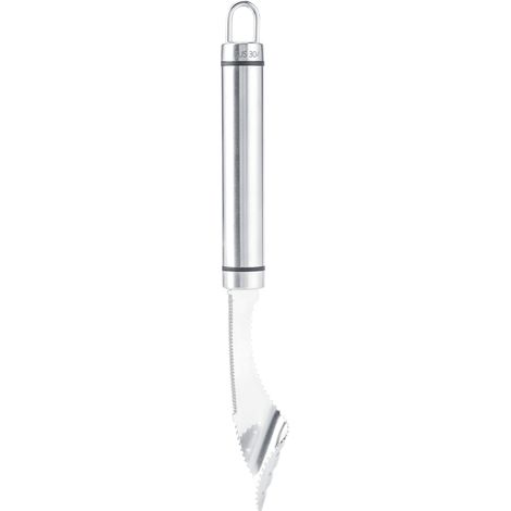 Couteau à éplucher courge amère en inox - Outil de cuisine pour retirer pépins poivrons et fruits, ustensile ménager pratique (1/5)