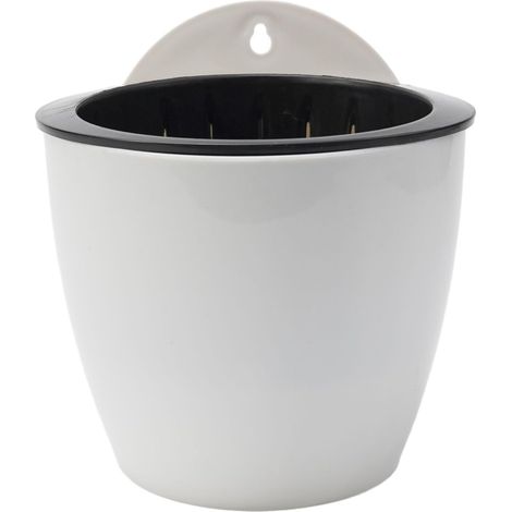 Jardinière murale avec système d'absorption d'eau automatique, en plastique vertical (1/5)