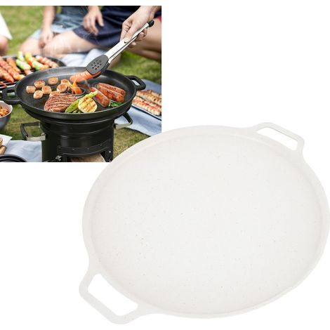 Sartén parrilla antiadherente de aluminio Maifan Stone para cocinar, asar a la parrilla y acampar, 39,5 cm, Tipo 2 (1/5)