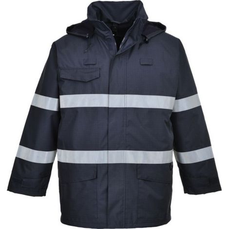 Parka pluie multirisques Bizflame couleur : Marine taille XL - PORTWEST