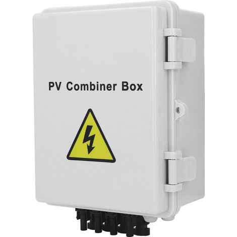 Eosnow PV-Sammelbox, 4 String, wasserdicht, 10 AWG DC-Solar-Sammelbox mit 15 A Sicherung, 63 A Leistungsschalter (1/5)