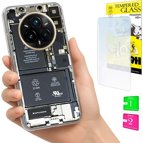 Schutzhülle für Realme 14 Pro+ 5G / 14 Pro Plus 5G: Rückseite + 9H-Glas (1/5)