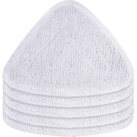 AURA Lot de 6 housses de rechange pour nettoyeur vapeur et balai à franges. (1/5)