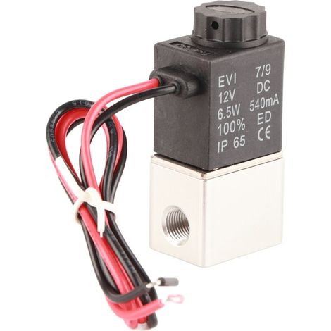 2/2-Wege-Magnetventil, normalerweise offen, 12 V DC, robust und langlebig - 2V025-06