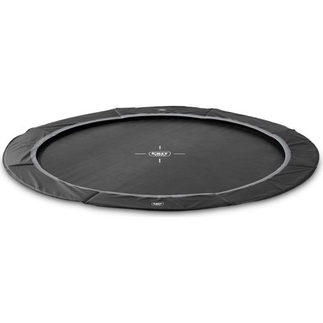 EXIT InTerra ground-level sports trampoline 10ft - black