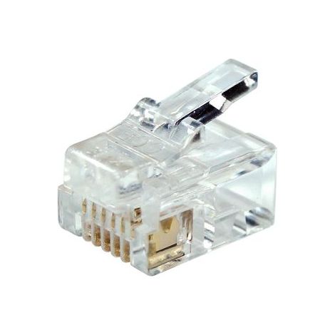 Connecteur RJ12 RS PRO Mâle, Blindé, ports Droit ( Prix pour Paquet de 10 )