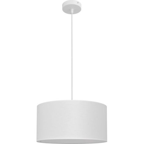 Helam ALBA Plafonnier Suspension Cylindrique Blanc 40cm