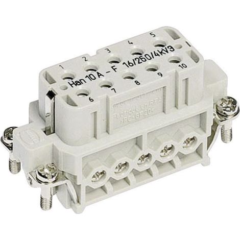 HARTING 09200102812 Buchseneinsatz Han® A 10 + PE Schrauben 1 St.