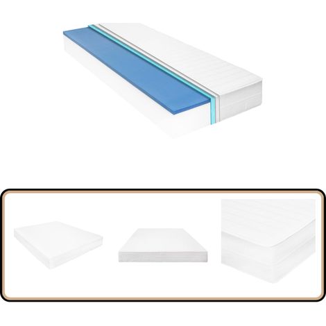 Matratze 180 x 200 cm Viskoelastischer Memory-Schaum 18 cm - Matratze - Visco Elastisch - Memory Foam - Schaummatratze - Doppelbett
