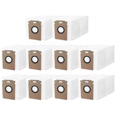 NALOOKAMIC Lot de 10 sacs à poussière compatibles avec l'aspirateur robot Roborock H60 HUB ULTRA. (1/4)