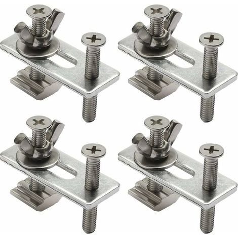 Lot de 4 colliers de serrage en T pour fraiseuse et graveuse 3018-PRO / 3018-MX3 / 3018-PROVer CNC-LIAIKI (1/5)