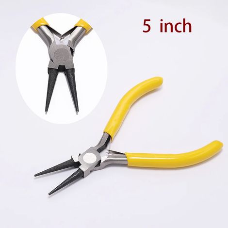 Petits outils de bijouterie : pince coupante diagonale de 12,7 cm avec aiguilles à courbure arrondie (1/5)