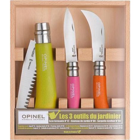 Gartengerät Opinel 3pc gardeners knife set Edelstahl 0,55 kg