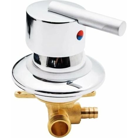 Thermostat-Mischbatterie für Warm und Kaltwasserdusche Umstellventil Umsteller Metall-Armatur Duschumsteller Duschventilschalter Absperrventil (1/5)