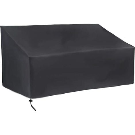 Housse Banc de Jardin 4 Places, Housse Banc Exterieur Patio Anti-poussière, Anti-UV, Étanche, Coupe-Vent, Oxford Housse de Protection pour Canapé (190x66x89cm) (1/4)