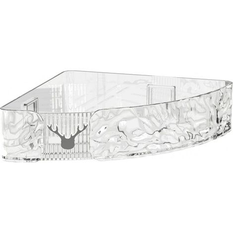 Étagère d'angle murale polyvalente, moderne, exquise, peu encombrante, flottante pour salle de bain et cuisine (1/5)