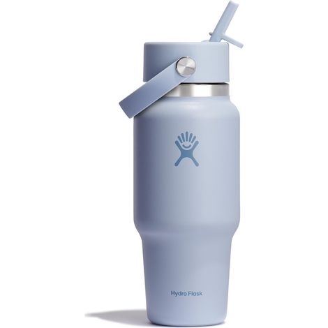 Hydro Flask – Wide Flex Straw Travel Bottle 710ml (24 oz) – A Prova di Perdite, Isolata, Compatibile con Portabicchieri – Mantiene le Bevande Fredde per 24 Ore – Tappo con Cannuccia Flex – Surf (1/5)