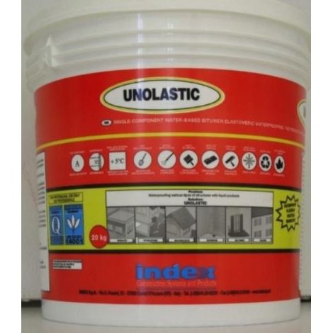Unolastic guaina impermeabilizzante bituminoso 10 kg pronta alluso - index spa