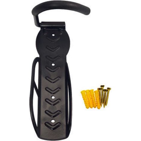 Set of 2 wall mounted bike racks, black hanging storage racks and bike wall hooks (1/4)