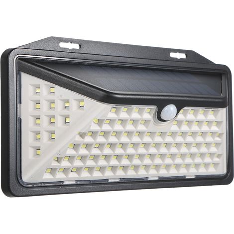 Lampe solaire à détecteur de mouvement 102 LED, éclairage extérieur étanche pour jardin (1/3)
