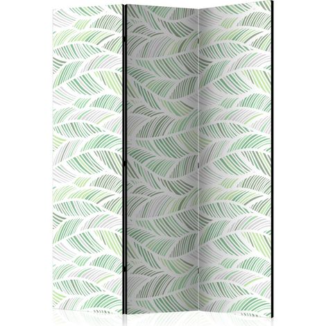 Paravent 3 Volets "Green Waves" 135x172cm (1/2)