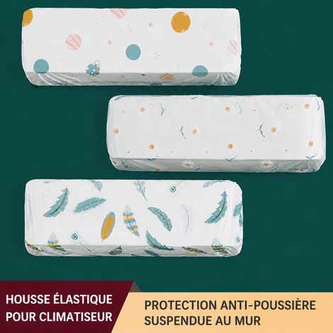 Housse Anti-Poussière pour Climatiseur Mural Intérieur 80x130 cm Couverture Imprimée Universelle 50 g – Livraison gratuite (1/5)