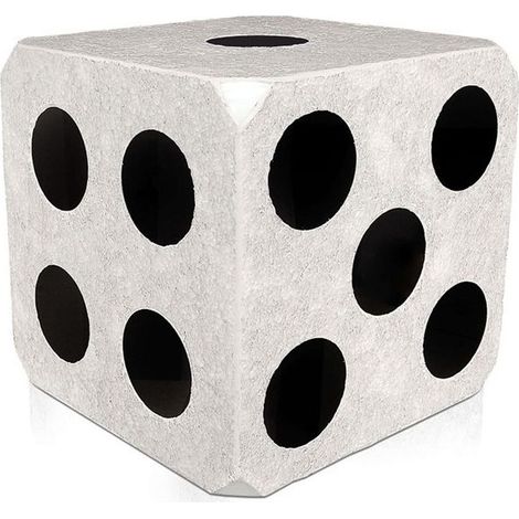 ORION91 Mesa de centro Auxiliar Tipo Cemento Taburete DADO 40 x 40 x 40 cm - SpazioLuzio