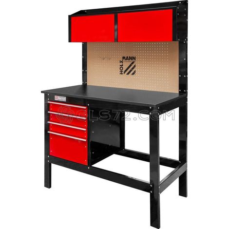 BANCO DE TRABAJO MESA TALLER CON 6 CAJON PANEL HERRAMIENTAS HOLZMANN WT39