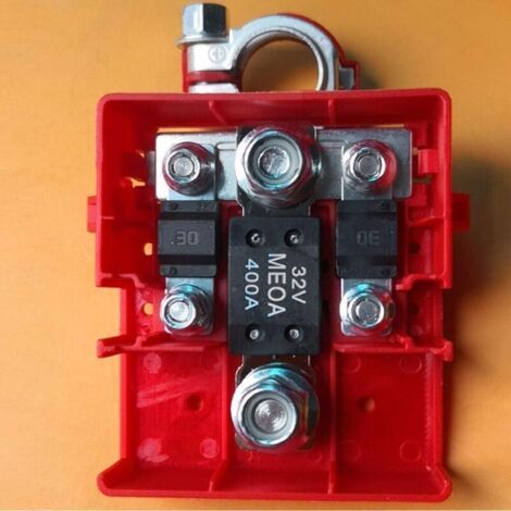 Connecteur de Terminal de Distribution de Batterie Fondu de Voiture 32V 400A, Pinces à Dégagement Rapide pour Accessoires de Voiture (rouge) (1/3)