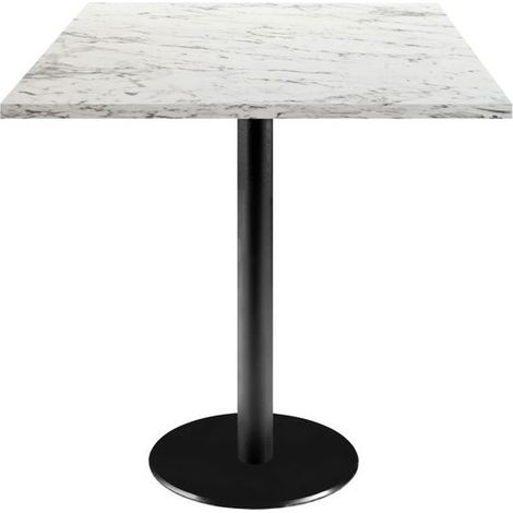 Table 70 x 70 cm - modèle Rome marbre calacata