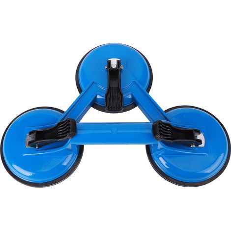 3 Ventouses en Verre Aluminium Bleu, Plaque Aspirante pour Carrelage Durable, 325 x 117mm (1/5)