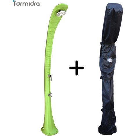 Doccia Solare Cobra 32L Verde con Copertura per Doccia