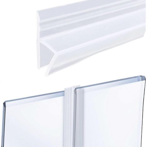 Joint de porte de douche, joint de paroi de douche, bande d'étanchéité de porte de douche de 8 mm empêchant l'eau (1/5)