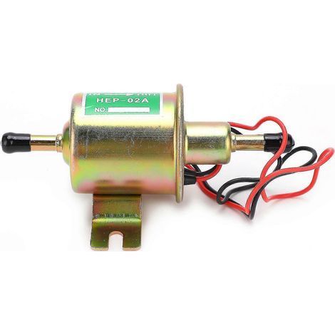 Pompe à carburant électrique basse pression universelle compatible avec voitures, camions et bateaux - Essence, diesel, en ligne HEP02A12V (1/5)